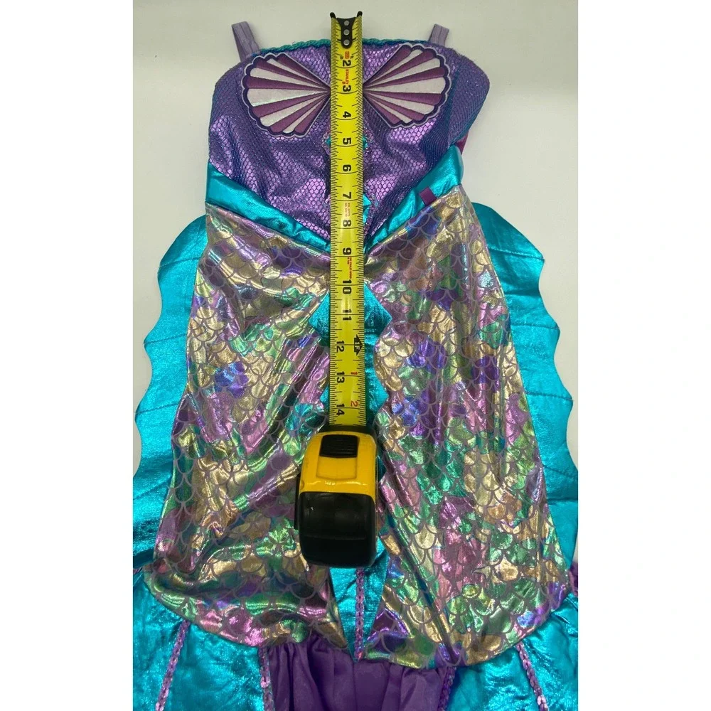 Teetot & Co Mermaid Princess Costume Dress Purple Turquoise Kids Size 3-4